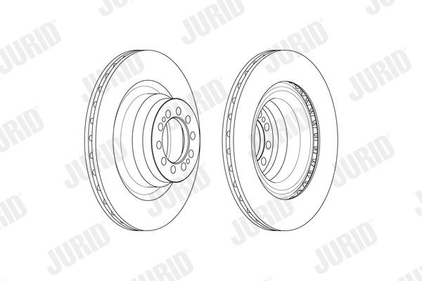JURID 569253J Brake disc 290x22mm, 10, 12, Vented, Oiled
