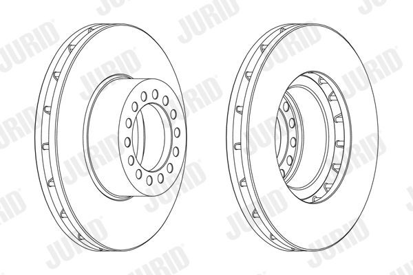 JURID 569265J Bremsscheibe für IVECO EuroFire LKW in Original Qualität