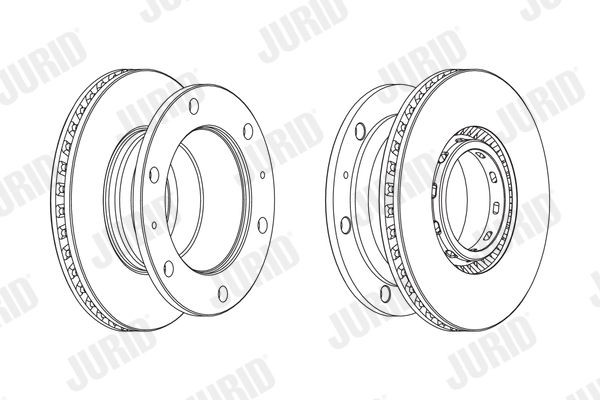 JURID 569270J Bremsscheibe für IVECO EuroFire LKW in Original Qualität