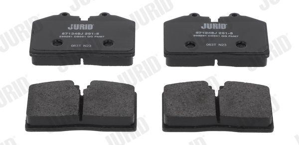 20877 JURID prepared for wear indicator Height 1: 65mm, Height: 65mm, Width: 98mm, Thickness: 18mm Brake pads 571348J buy