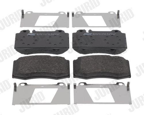 23045 JURID prepared for wear indicator, without accessories Height 1: 71,4mm, Height: 71,4mm, Width: 120mm, Thickness: 17,7mm Brake pads 571961J buy