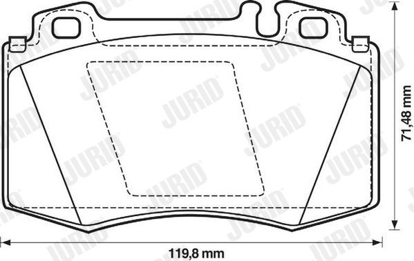 571961J Disc brake pads JURID 23271 review and test