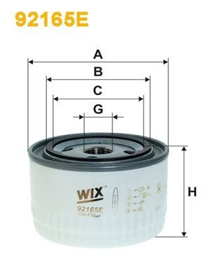 WIX FILTERS 57266 Oil filter 92128859