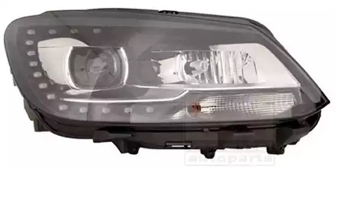 VAN WEZEL 5735986M Volkswagen TOURAN 2012 Front headlights