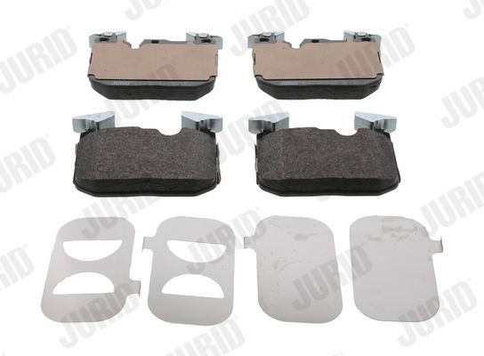 25028 JURID prepared for wear indicator Height: 91,2mm, Width: 114,6mm, Thickness: 18,3mm Brake pads 573602J buy