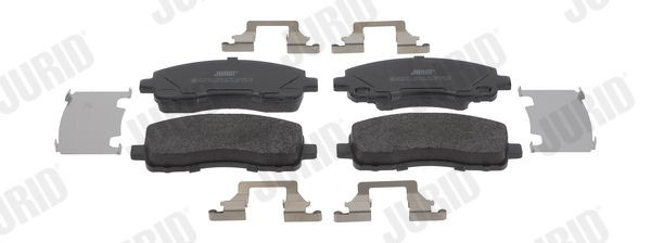 JURID 29238 not prepared for wear indicator, without accessories Brake pad set Height 1: 56,4mm, Height: 56,4mm, Width: 147,2mm, Thickness 1: 18,9mm, Thickness: 18,5mm 573661J cheap