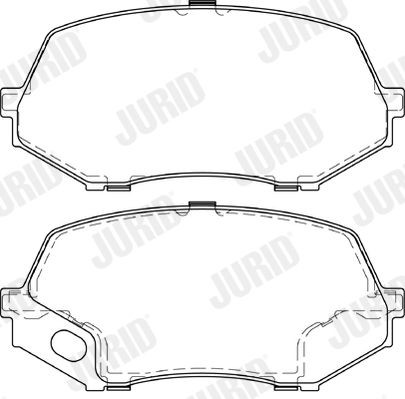 JURID Brake pad kit 573662J