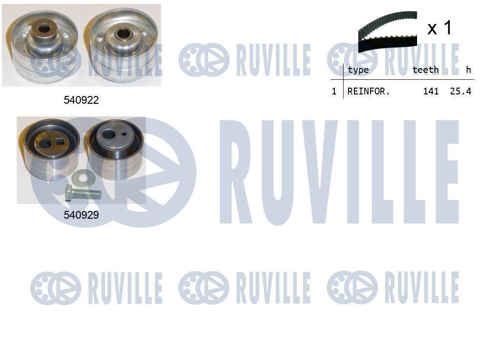 Original 57539 RUVILLE Belt tensioner, v-ribbed belt experience and price