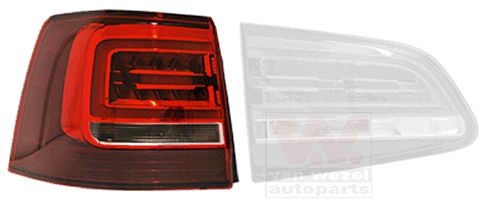 Lampenträger links innen Rückleuchte Leuchte Träger OEM 7N Original VW Sharan 