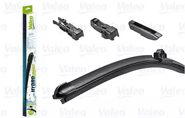 VALEO HYDROCONNECT 578502 Wiper blade 400 mm Front, Beam, for left-hand drive vehicles, 16 Inch , Hook fixing, Top Lock, Pin Fixing