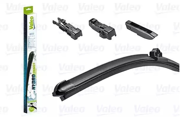 VALEO HYDROCONNECT 578504 Wiper blade 450 mm Front, Beam, for left-hand drive vehicles, 18 Inch , Hook fixing, Top Lock, Pin Fixing