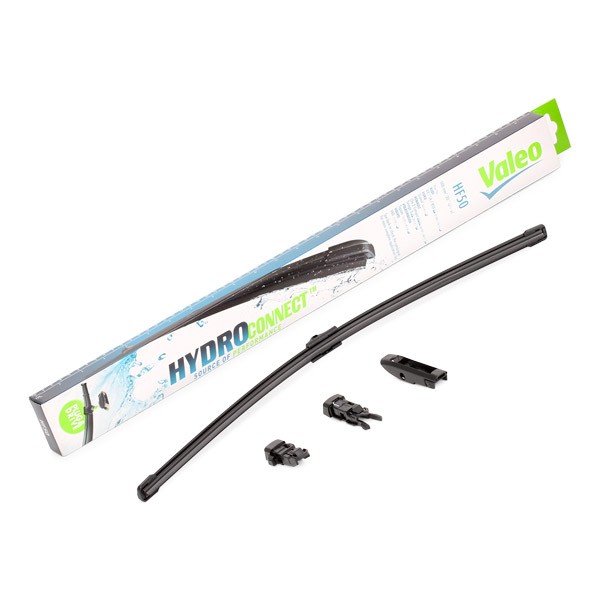 VALEO HF50 Windscreen wiper 500 mm Front, Beam, for left-hand drive vehicles, 20 Inch , Hook fixing, Top Lock, Pin Fixing