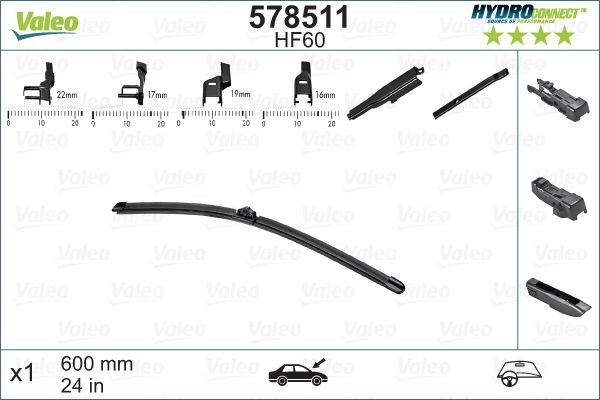 578511 Window wipers VALEO 578511 review and test
