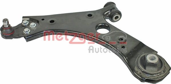 METZGER 58101501 Suspension arm with ball joint, with rubber mount, Front Axle Left, Control Arm
