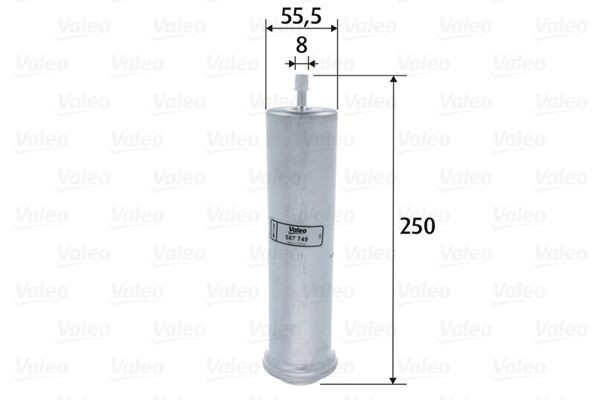 VALEO Spin-on Filter, 8mm Height: 250mm Inline fuel filter 587749 buy
