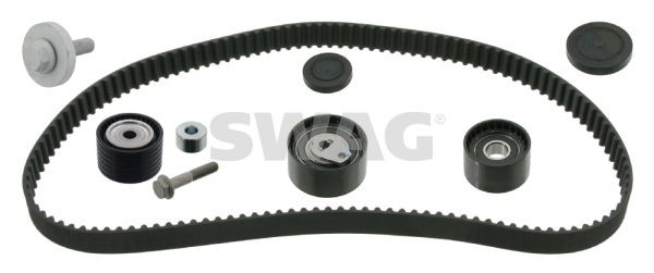 SWAG Number of Teeth: 128, with bolts/screws, incl. guide pulleys, incl. tensioner pulley Width: 27mm Timing belt set 60 92 1989 buy