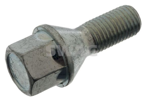 SWAG 60 94 9873 Wheel Bolt M12 x 1,5, Conical Seat F, 19 mm, 10.9, SW17, Zinc-coated, Steel, Male Hex