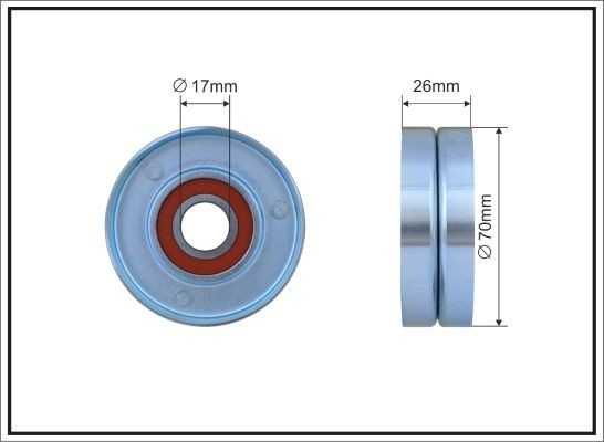 Belt tensioner pulley CAFFARO - 60-00