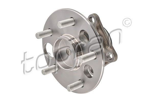 600 249 TOPRAN Wheel bearings PORSCHE Rear Axle both sides, Wheel Bearing integrated into wheel hub, with integrated ABS sensor, with studs, 152 mm