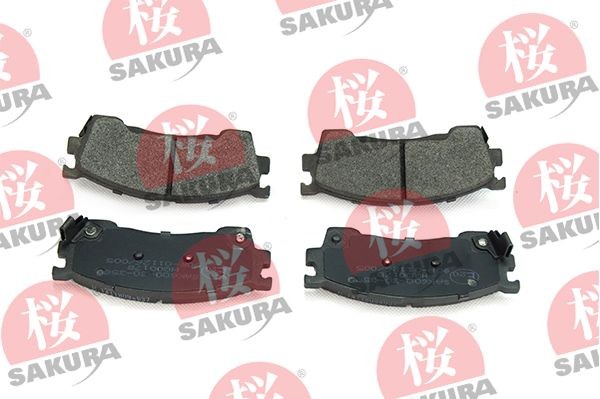 SAKURA Front Axle Height: 51,6mm, Width: 132,1mm Brake pads 600-30-3580 buy
