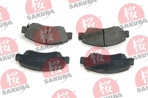 SAKURA Front Axle Height: 54,6mm, Width: 131,3mm Brake pads 600-40-6696 buy