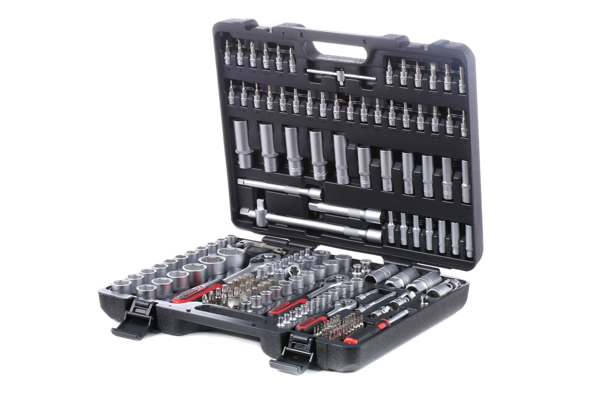 917.0779 KS TOOLS Anzahl Werkzeuge: 179, Sechskant, Chrom-Vanadium-Stahl, Antrieb: 1/2Zoll, Antrieb: 1/4Zoll, Antrieb: 3/8Zoll, mit Ratschenfunktion, Vierkant Steckschlüsselsatz 917.0779 kaufen