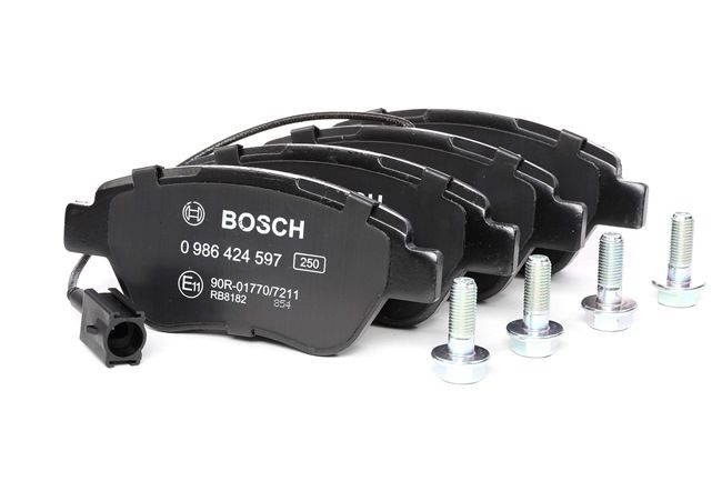 KIT 4 SERIE PASTIGLIE PASTICCHE FRENO FRENI ANTERIORI CON SENSORE USURA FIAT 500