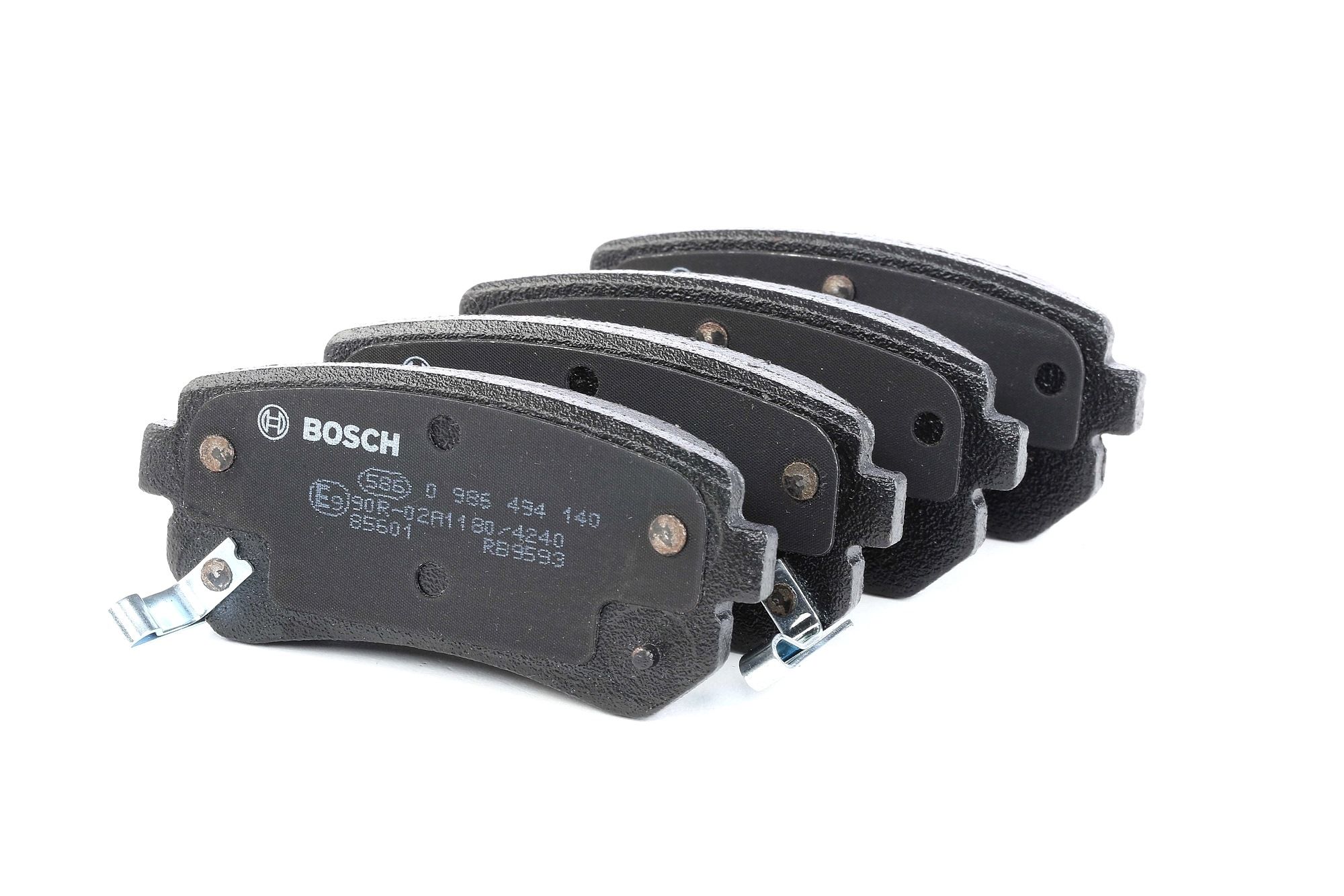 Bosch 0 986 424 553 gioco di 4 piastrine di freno posteriore