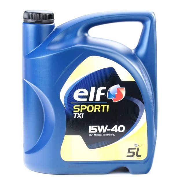 Engine Oil ELF Sporti, TXI 2196573 15W40, 5l, Mineral Oil — Buy now!