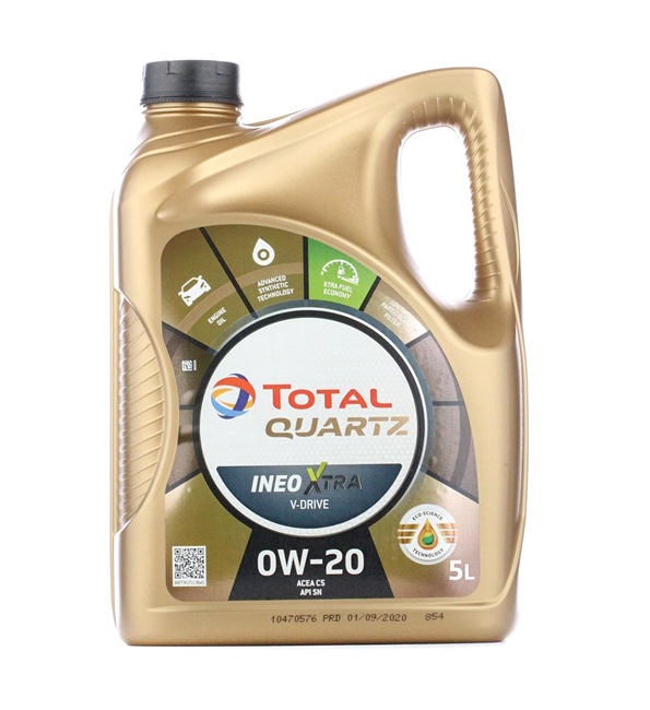 Engine Oil TOTAL Quartz, 9000 VDRIVE 3200205 0W20, 5l, Synthetic Oil