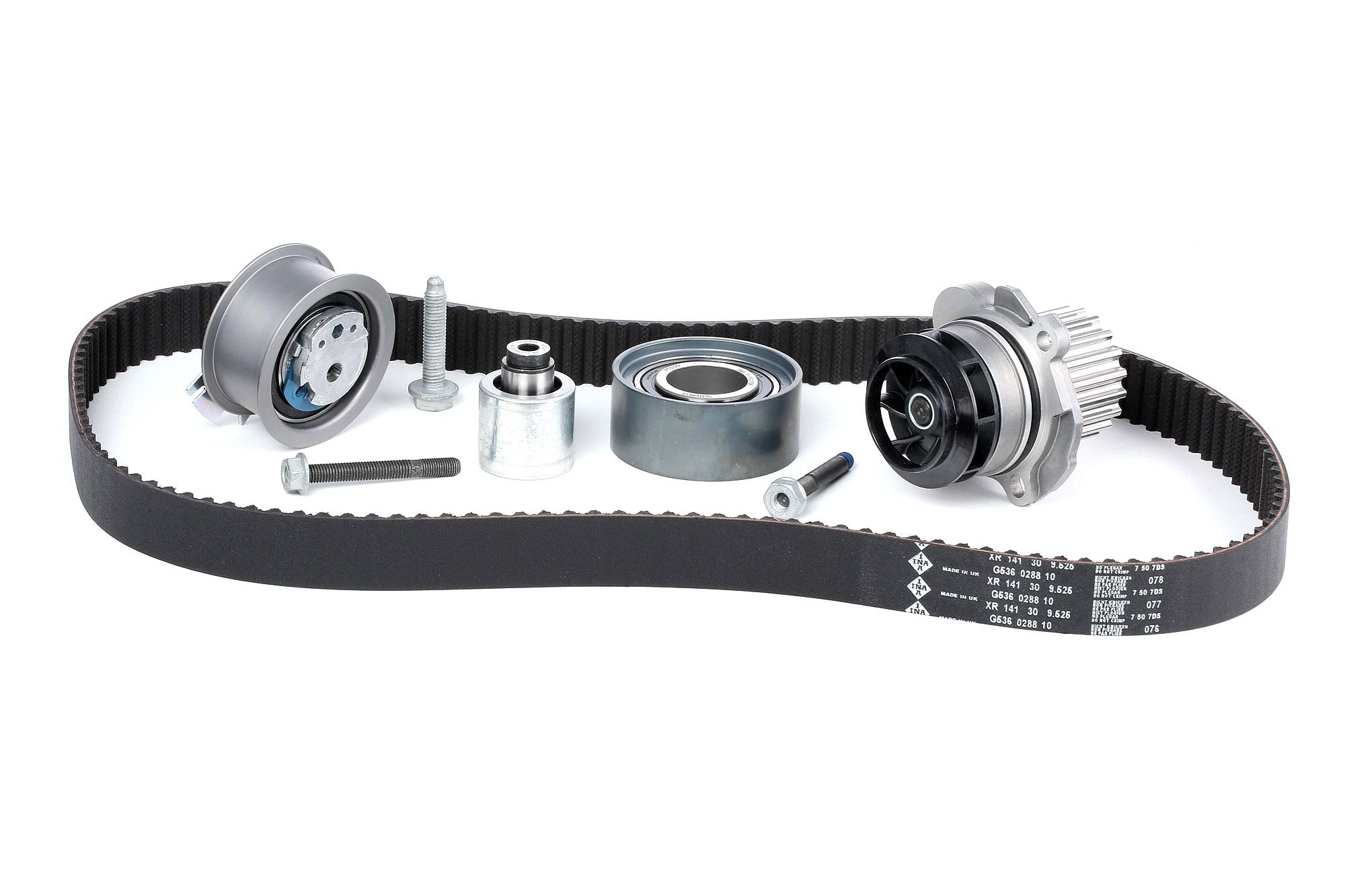 INA Pompe à Eau + Kit De Distribution VW,SKODA,AUDI 530 0405 30 038109244J,038109244N,038121011C Pom