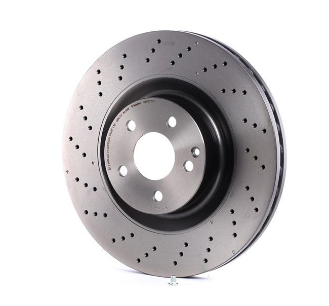 Bremsscheibe BREMBO COATED DISC LINE 09.A817.11 Gelocht/innenbel ...
