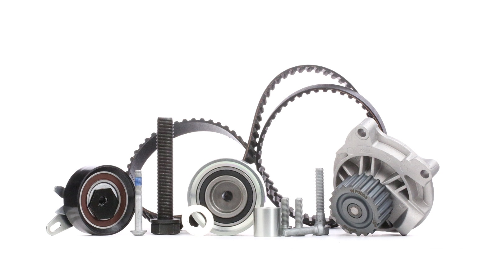GATES Pompe à Eau + Kit De Distribution VW KP15661XS Pompe à eau + kit de courroie de distribution