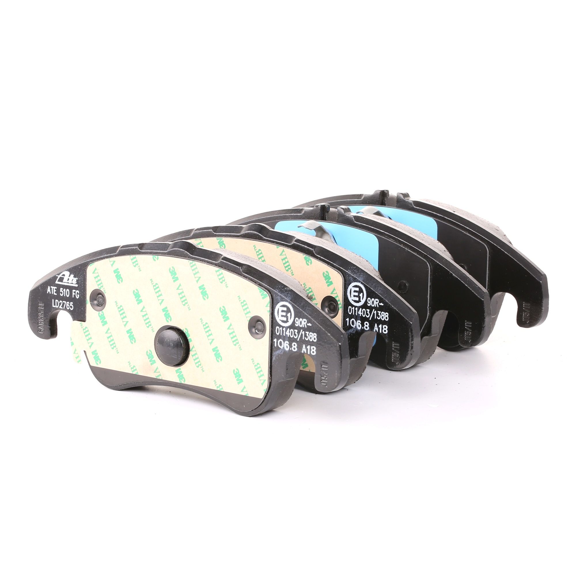 Brake Pad Set, disc brake ATE Ceramic 13.04702765.2 incl. wear warning contact, with brake