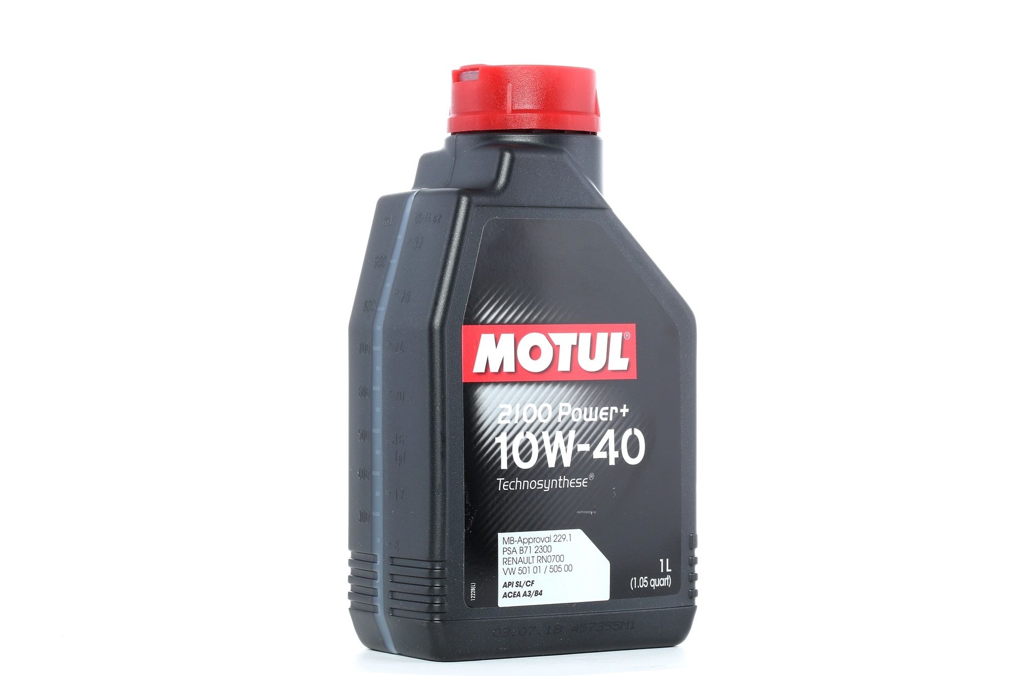 Olej silnikowy MOTUL POWER+ 102770 10W-40, 1l, Olej półsyntetyczny ...