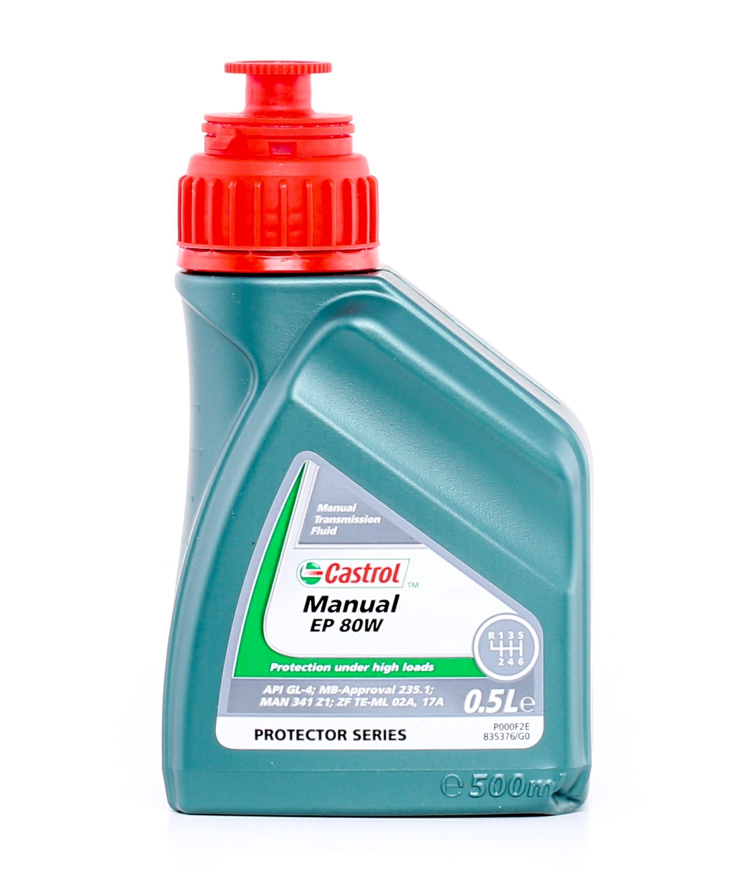 Getriebeöl CASTROL EP, MANUAL 1504A9 80W, Inhalt: 0,5l — Jetzt kaufen!