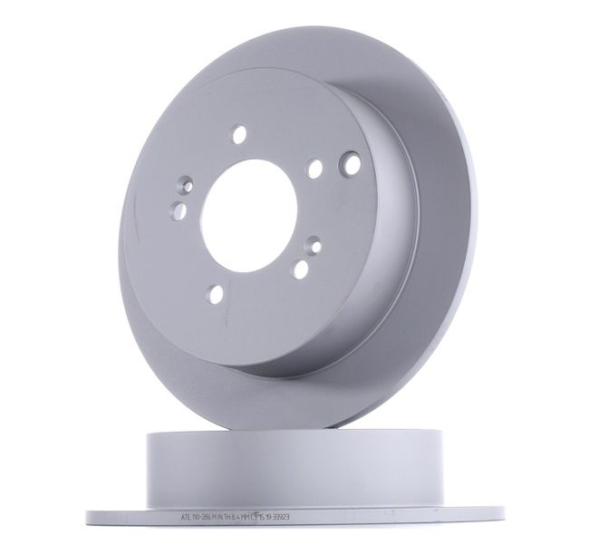 Brake Disc ATE 24.01100286.1 Solid, Coated — Buy now!