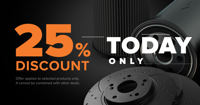 Save 25% on spare parts