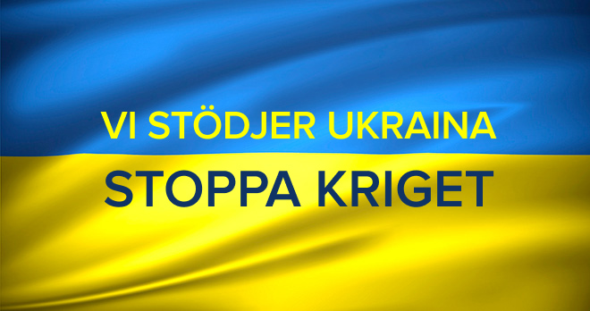 Vi stödjer Ukraina! Stoppa kriget!