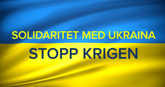 Vi støtter Ukraina! Stopp krigen!