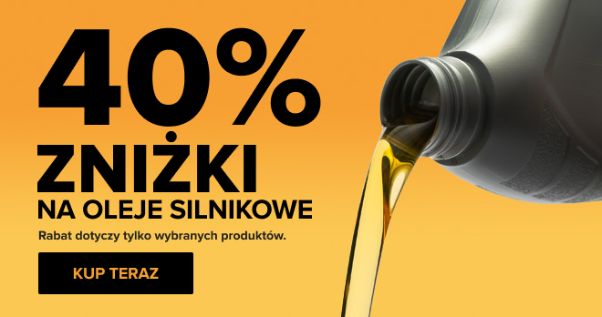 Oferta wkrótce wygaśnie: -40 % Oleje Silnikowe! Kup teraz!
