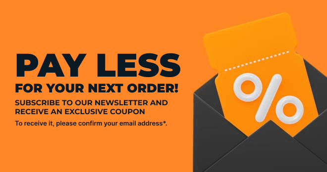Pay less for your next order! Subscribe to our newsletter and receive an exclusive coupon! SUBSCRIBE NOW!