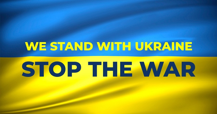 We stand with Ukraine! Stop the war!
