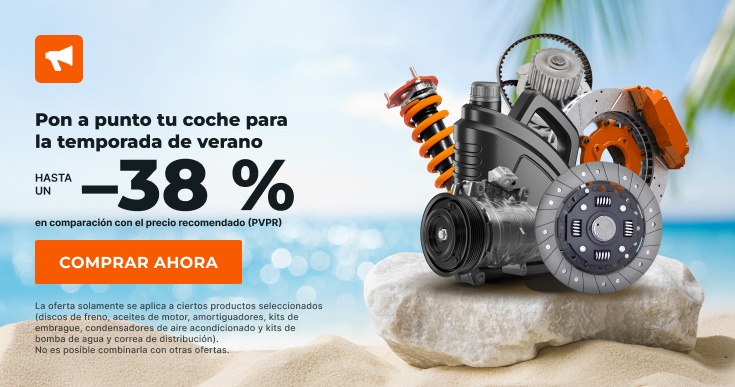 Ahorre un 0% en piezas de repuesto