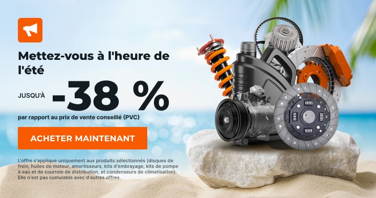 0% de réduction sur les pièces de rechange vous aimez tant