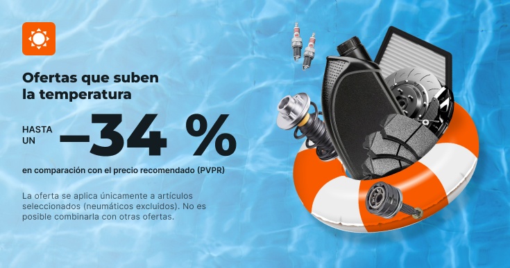 Ahorre un 6% en piezas de repuesto