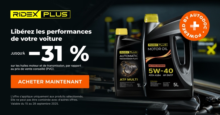0% de réduction sur les pièces de rechange vous aimez tant