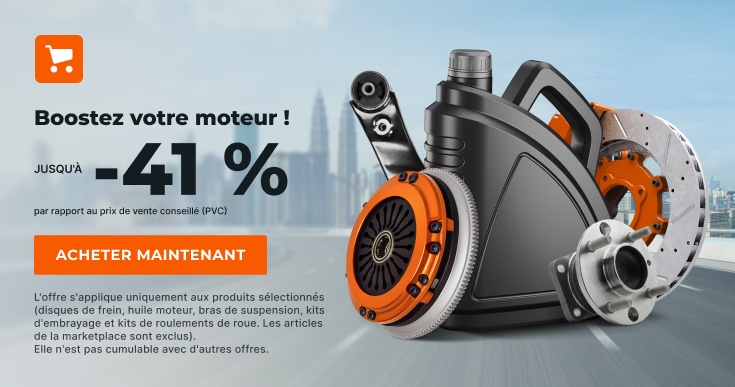 0% de réduction sur les pièces de rechange vous aimez tant
