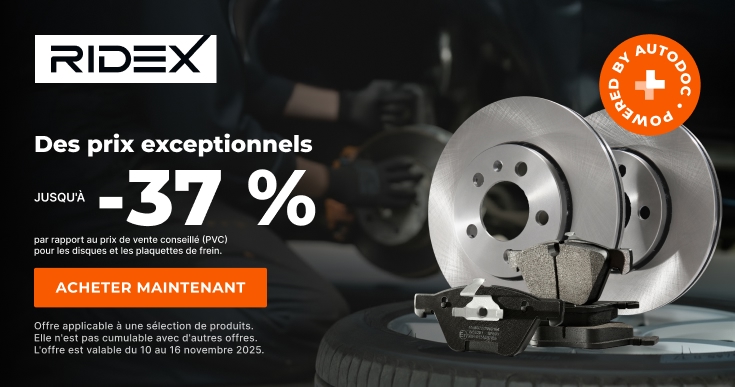 0% de réduction sur les pièces de rechange vous aimez tant