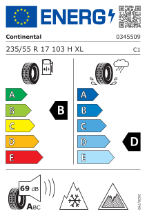 235/55 R17 103H XL EVc, Nordic compound